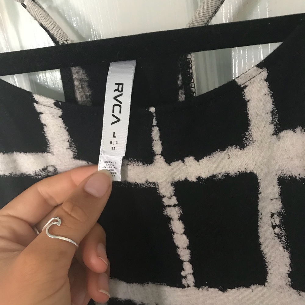 RVCA- Black and Tan Shift Dress